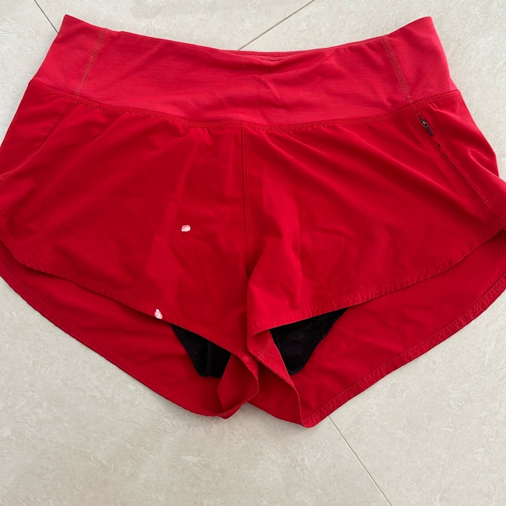 Outdoor Voices Red Running Shorts